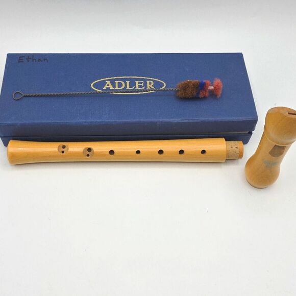 Vintage Adler Wooden Recorder with Original Case – Kids Beginner Flute - Picture 13 of 17